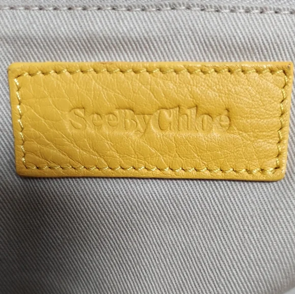SEE by CHLOE Yellow Leather Handbag - Picture 7 of 9